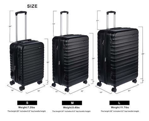 luggage 90cm x 75cm 43cm.